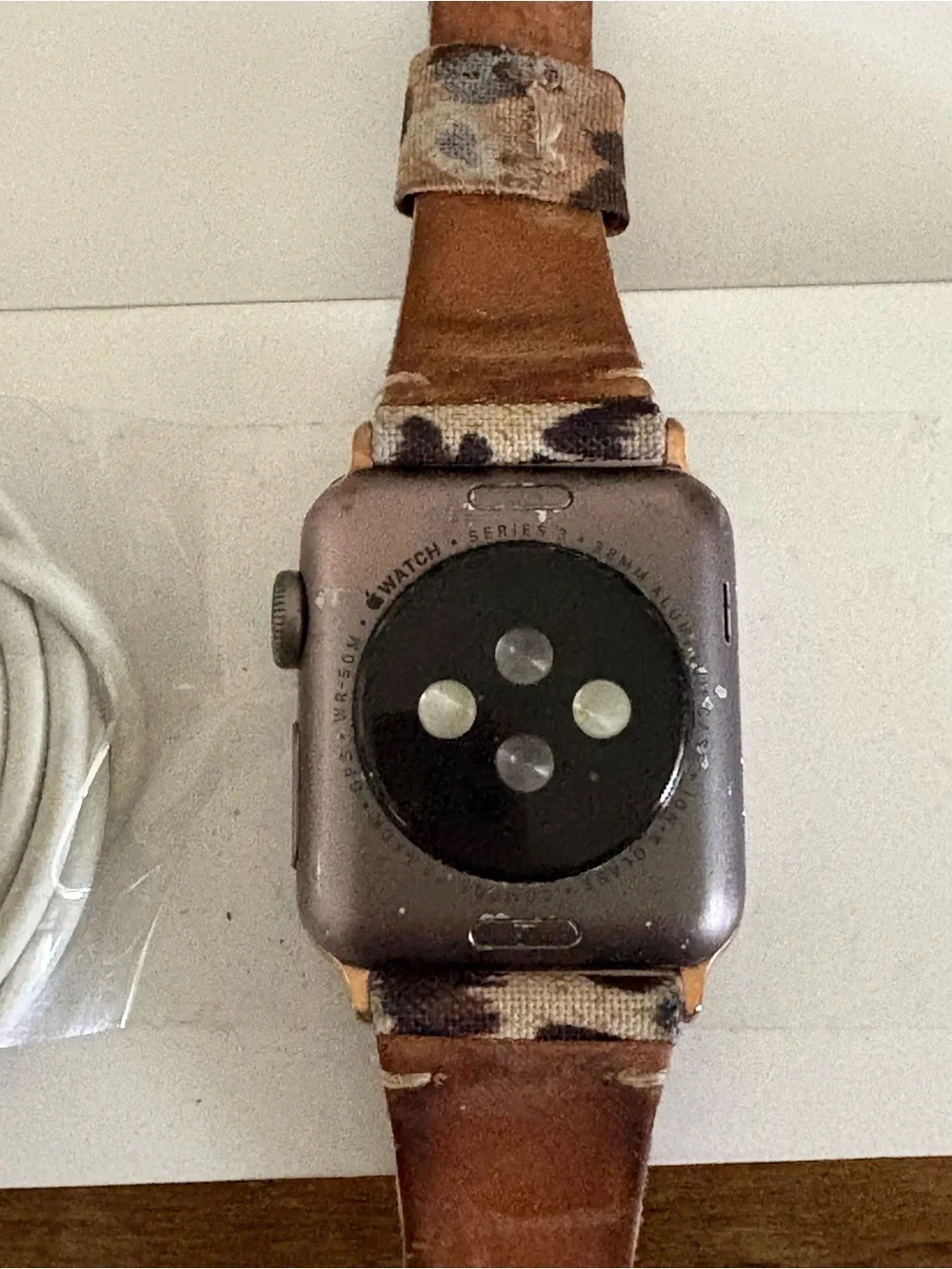 Leopard Print Watch with Matching Bands - Pink and Brown